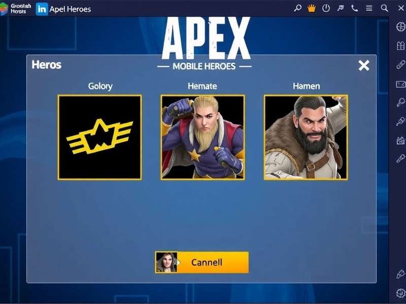 Apex Mobile Heroes Hero Selection Screen
